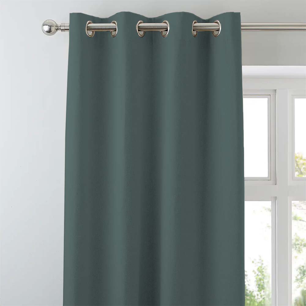 Jacquard Room Darkening Curtains in Hailstorm Set Of 2 - (P55)