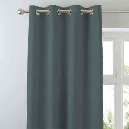 Jacquard Room Darkening Curtains in Hailstorm Set Of 2 - (P55)