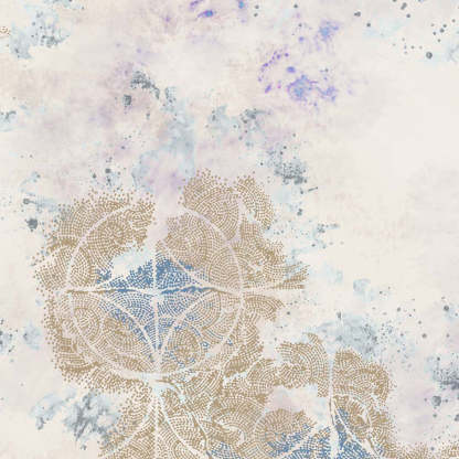 Rustic Charm Geometric Air Force Blue Linen Sheer Curtain Set of 2 -(DS558D)