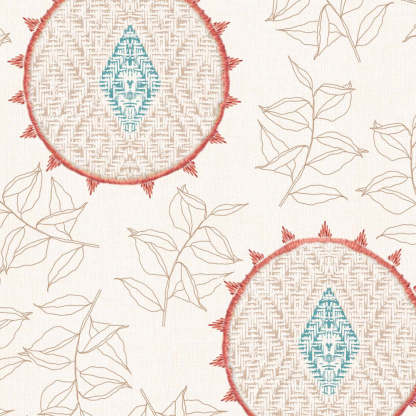 Minimalist Stitch Indie Blanched Almond Linen Sheer Curtain Set of 2 -(DS561B)