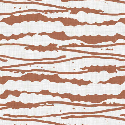 AquaFlow Geometric Medium Wood Linen Sheer Curtain Set of 2 -(DS562D)