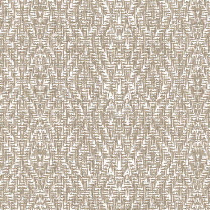 MacraMagic Geometric Almond Frost Linen Sheer Curtain Set of 2 -(DS565C)