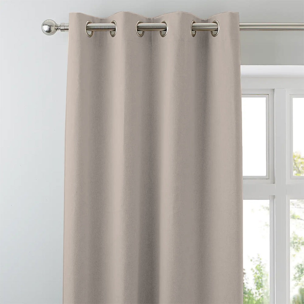 Tropical Sketch Floral Pastel Pink Heavy Satin Blackout Curtain Set of 2 - DS609