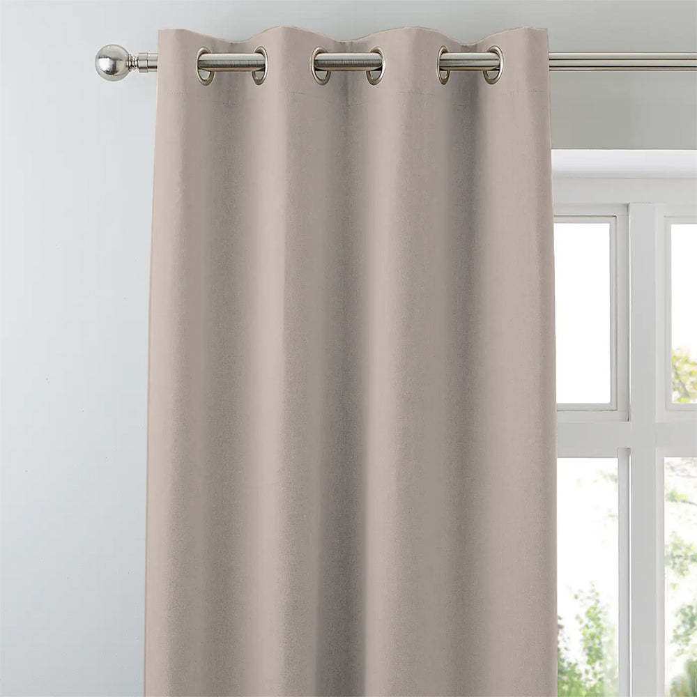 Tropical Sketch Floral Pastel Pink Heavy Satin Blackout Curtain Set of 2 - DS609