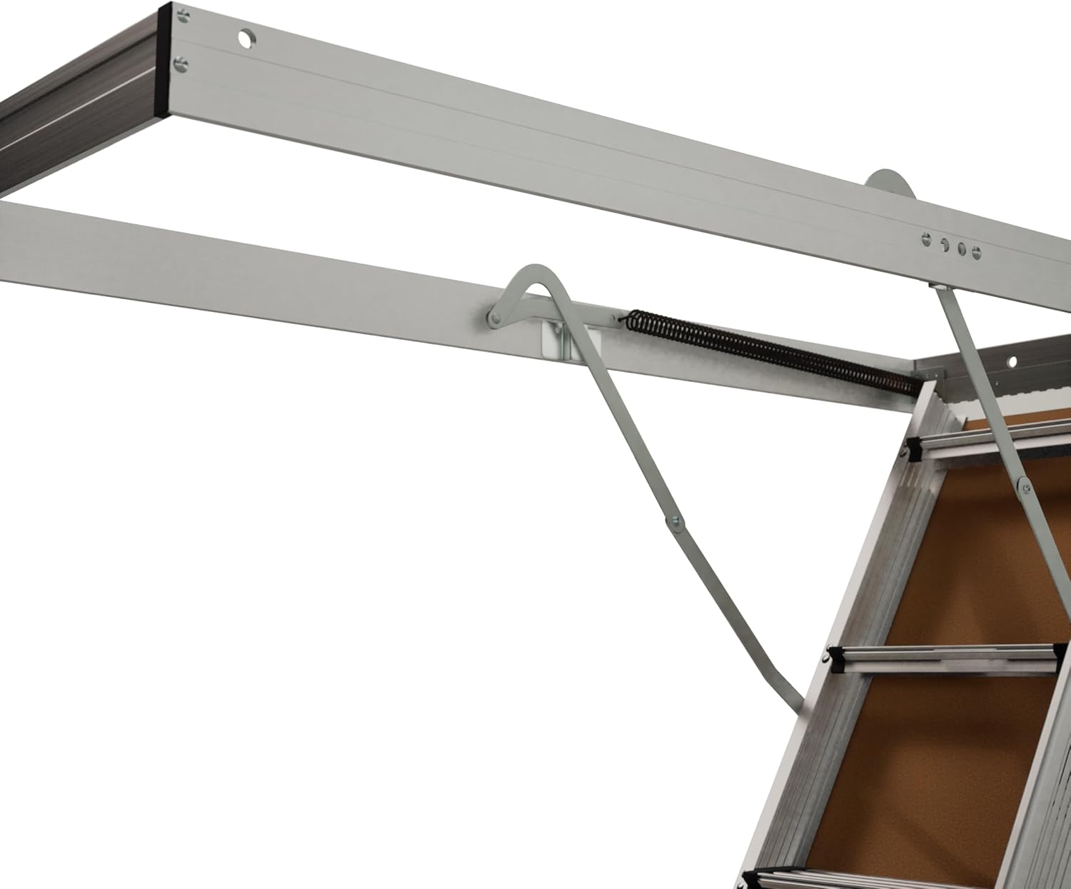 LITE 10ft Aluminum Attic Ladder, 375lb Capacity, Type IAA