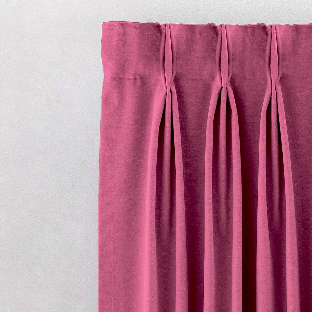 Jacquard Room Darkening Curtains in Punch Pink Set Of 2 - (P62)