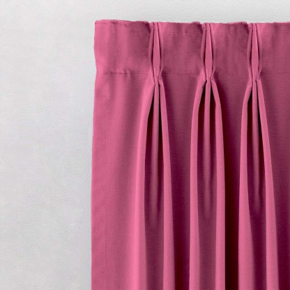 Jacquard Room Darkening Curtains in Punch Pink Set Of 2 - (P62)