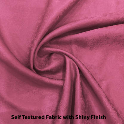 Jacquard Room Darkening Curtains in Punch Pink Set Of 2 - (P62)