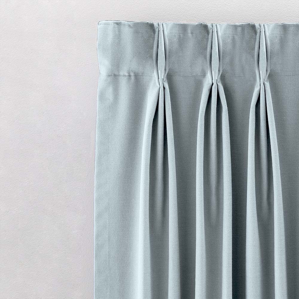 Jacquard Room Darkening Curtains in Baby Blue Set Of 2 - (P63)