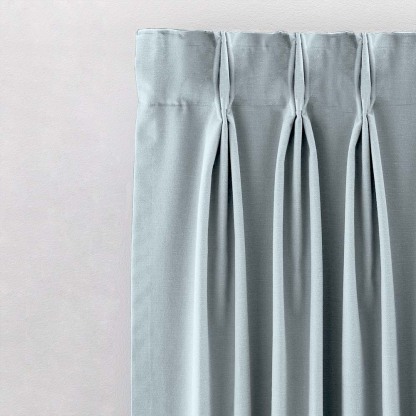Jacquard Room Darkening Curtains in Baby Blue Set Of 2 - (P63)