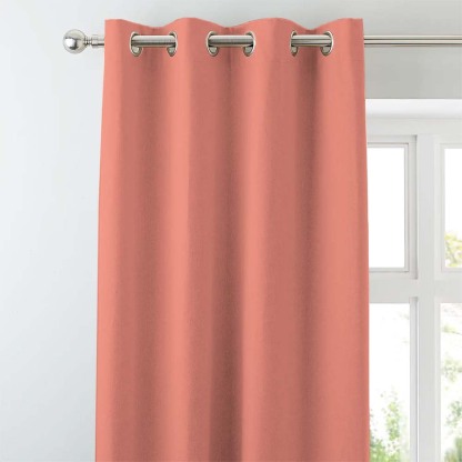Jacquard Room Darkening Curtains in Sand Pink Set Of 2 - (P72)