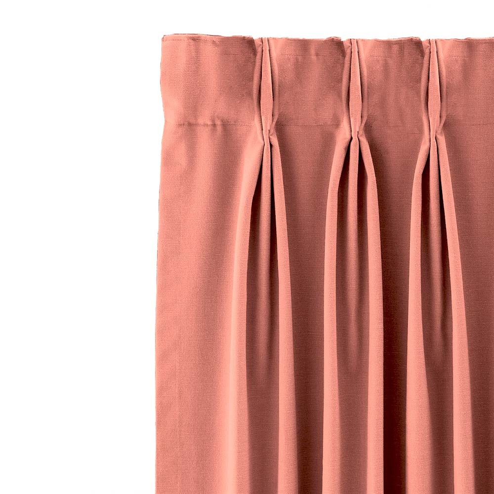 Jacquard Room Darkening Curtains in Sand Pink Set Of 2 - (P72)