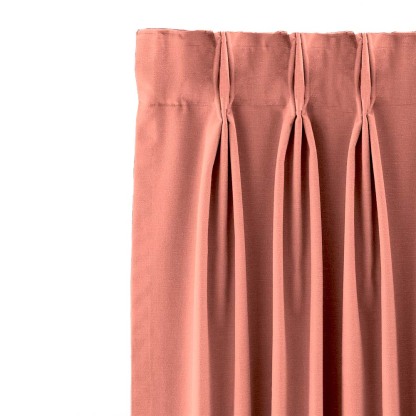 Jacquard Room Darkening Curtains in Sand Pink Set Of 2 - (P72)