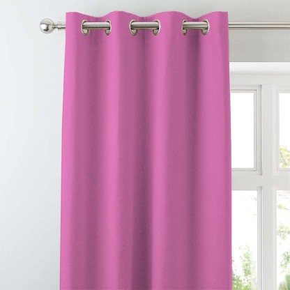 Jacquard Room Darkening Curtains in Doll Pink Set Of 2 - (P74)