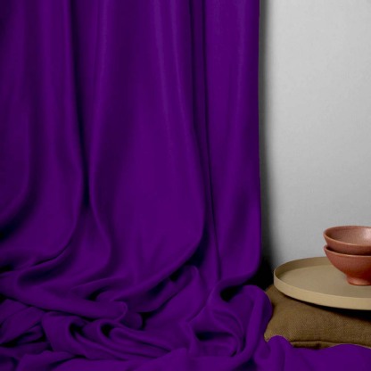 Jacquard Room Darkening Curtains in Russian Violet Set Of 2 - (P76)