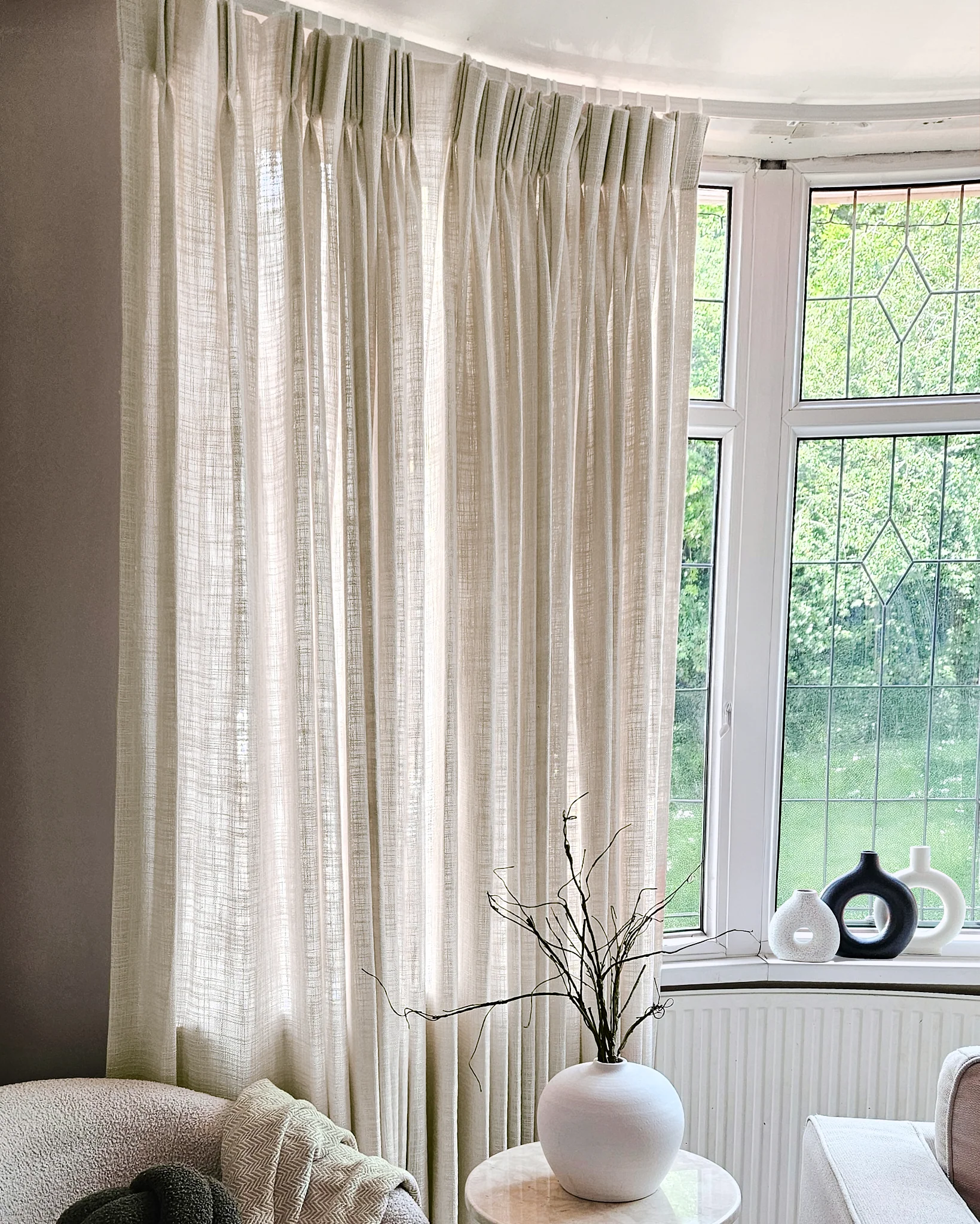 Jupiter Linen Look Soft Heavyweight Sheer Custom Curtain