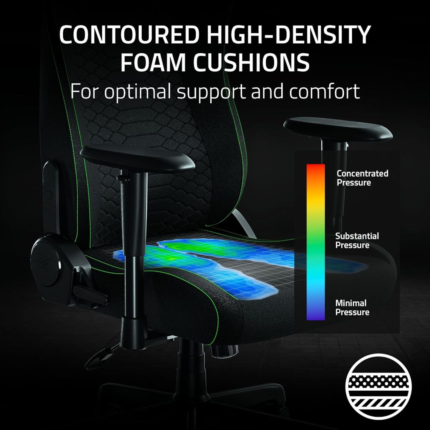 Razer Iskur V2 X Gaming Chair, Lumbar Support, Black