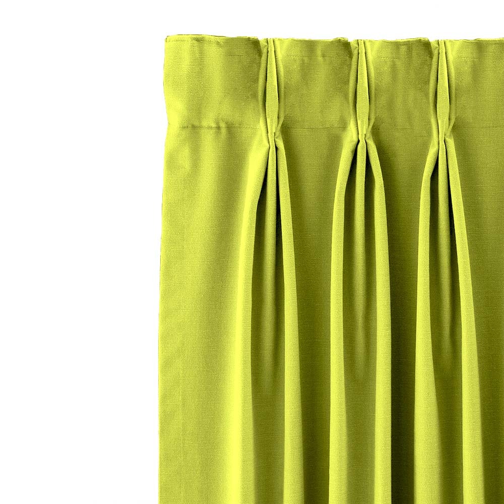 Jacquard Room Darkening Curtains in Limeade Green Set Of 2 - (P82)