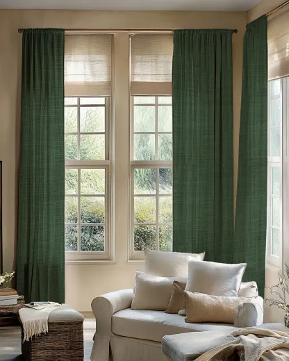 Jupiter Linen Look Soft Heavyweight Sheer Custom Curtain