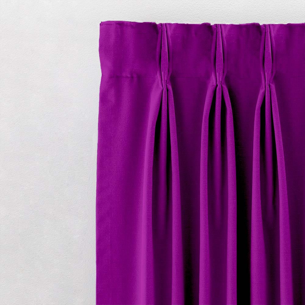 Jacquard Room Darkening Curtains in Patriarch Purple Set Of 2 - (P87)