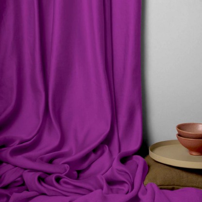 Jacquard Room Darkening Curtains in Patriarch Purple Set Of 2 - (P87)