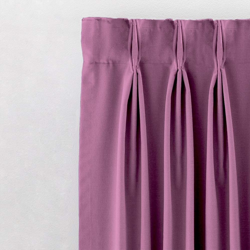 Jacquard Room Darkening Curtains in Claret Shadow Set Of 2 - (P94)