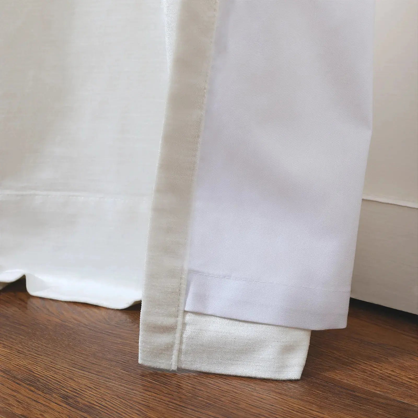 Veda Luster Cotton Velvet Drapery Pleated TWOPAGES