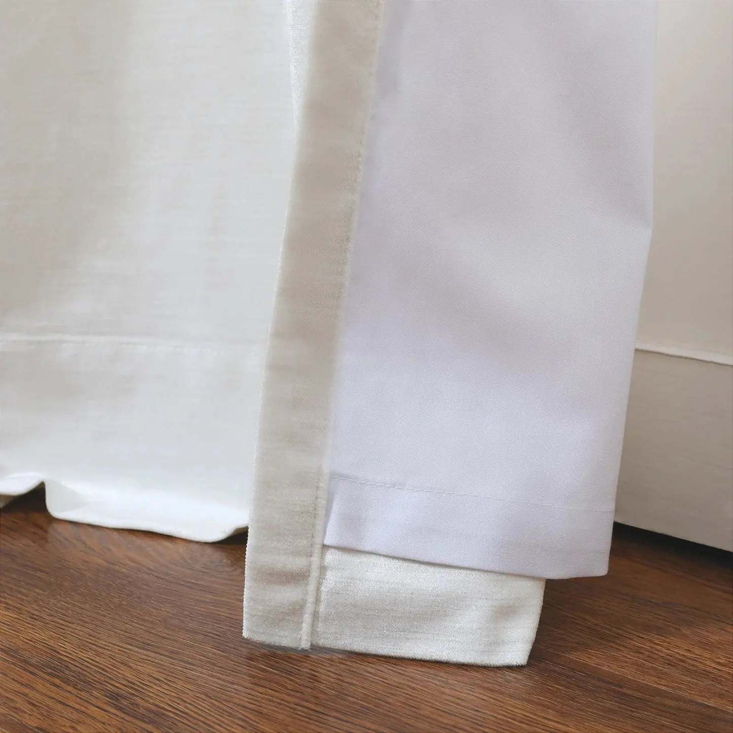 Veda Luster Cotton Velvet Drapery Pleated TWOPAGES