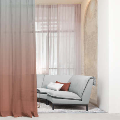 Digital Boho Printed Twill Textured Room Darkening Curtains Set Of 2 - DSBH05