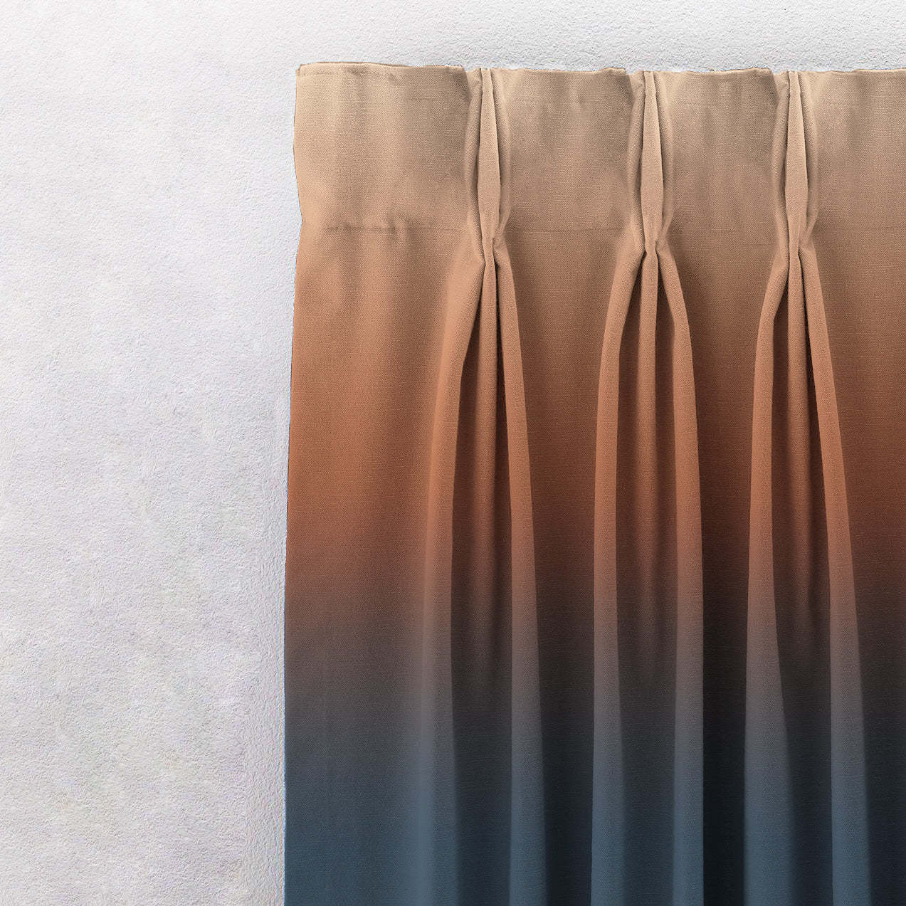 Digital Boho Printed Twill Textured Room Darkening Curtains Set Of 2 - DSBH03
