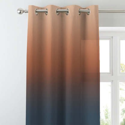 Digital Boho Printed Twill Textured Room Darkening Curtains Set Of 2 - DSBH03