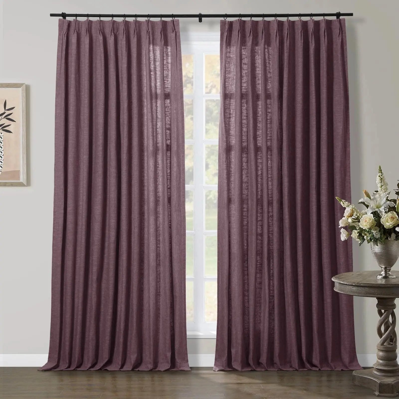 Jawara Luxury Linen Cotton Curtain Pleated TWOPAGES