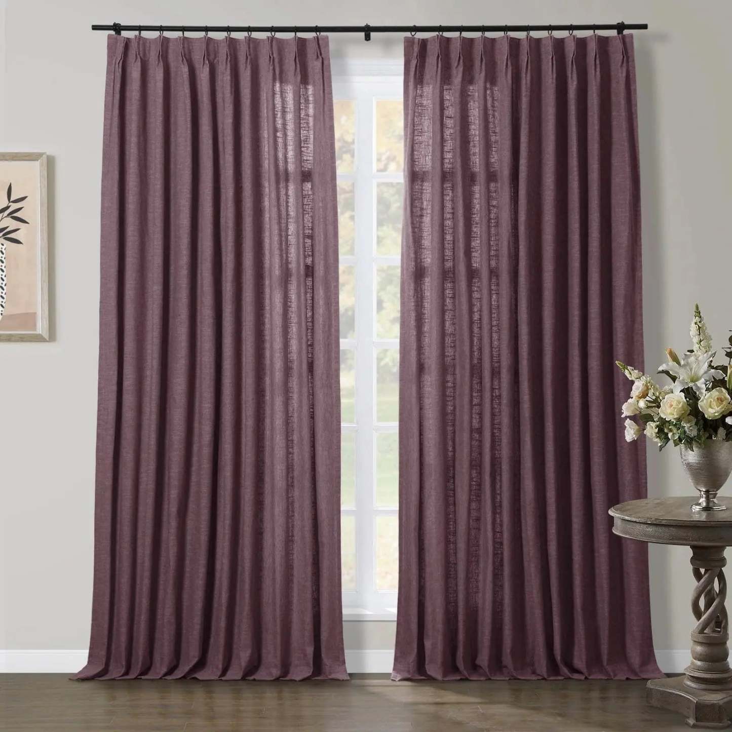 Jawara Luxury Linen Cotton Curtain Pleated TWOPAGES
