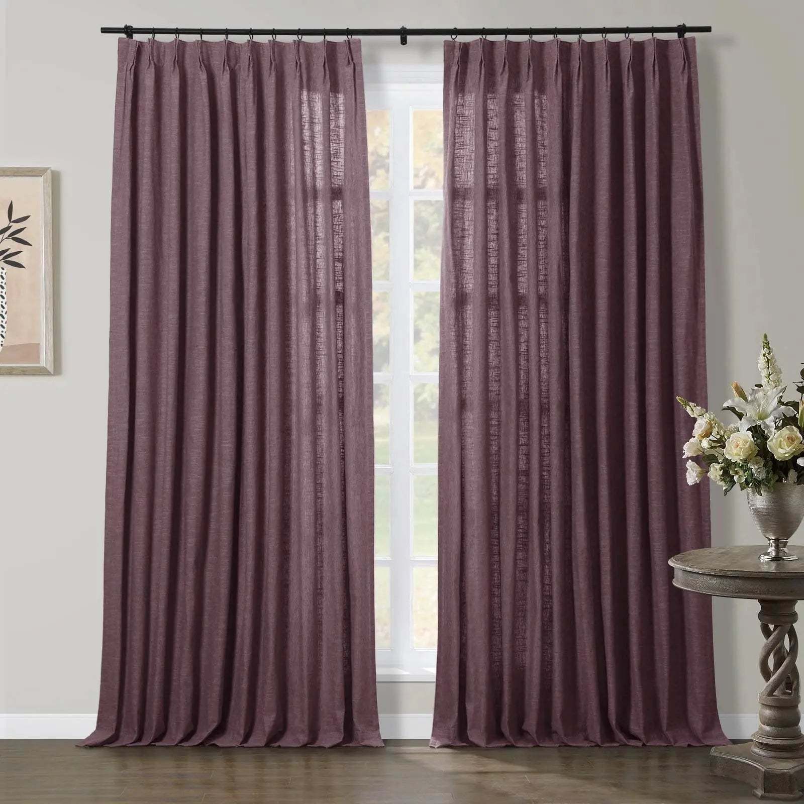 Jawara Luxury Linen Cotton Curtain Pleated TWOPAGES