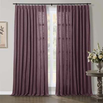 Jawara Luxury Linen Cotton Curtain Pleated TWOPAGES