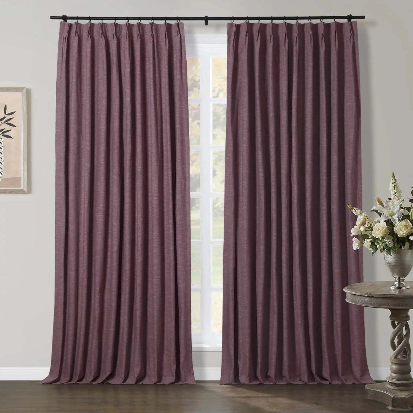 Jawara Luxury Linen Cotton Curtain Pleated TWOPAGES