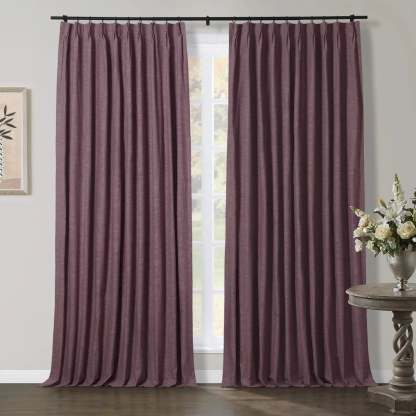 Jawara Luxury Linen Cotton Curtain Pleated TWOPAGES