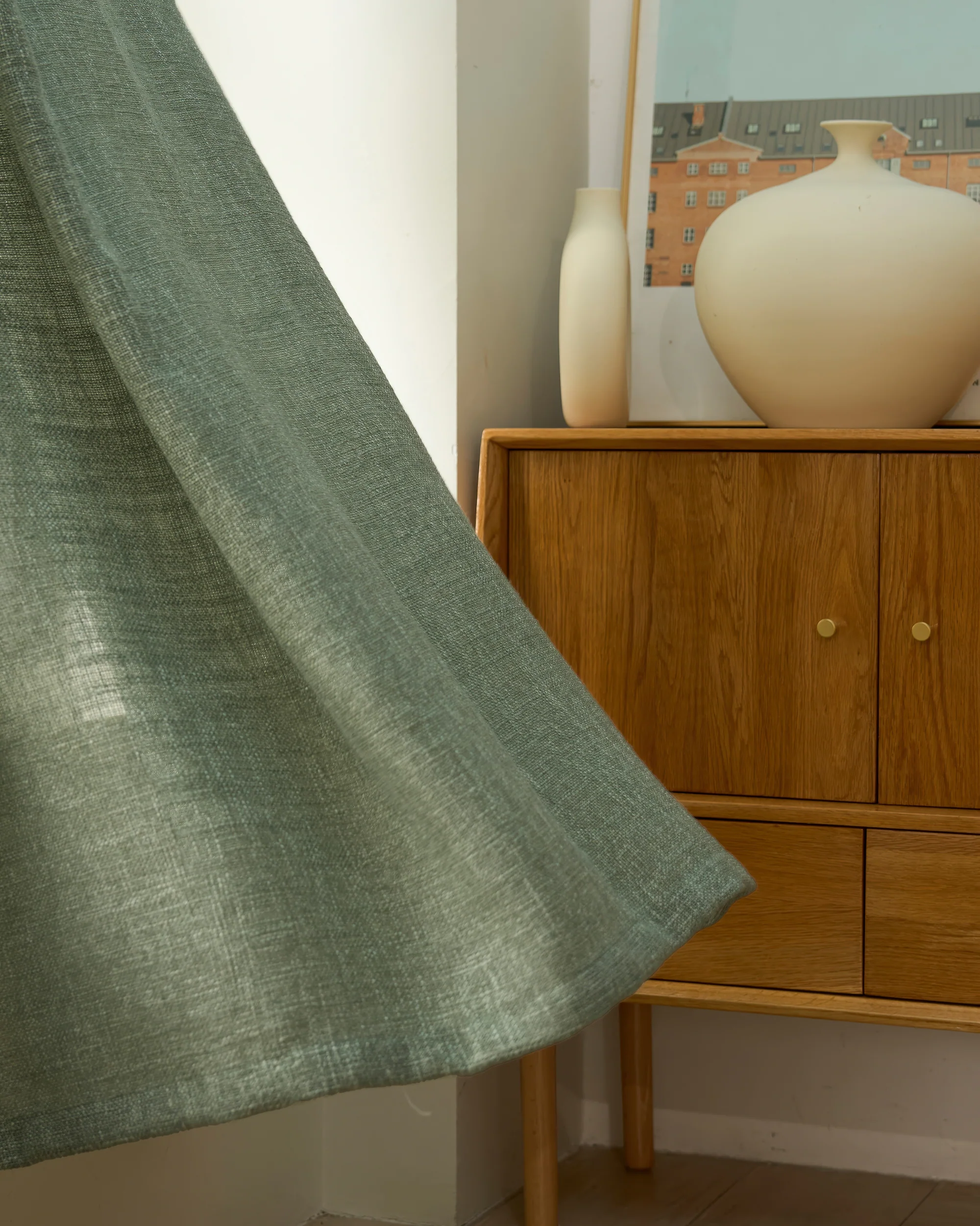 Jupiter Linen Look Soft Heavyweight Sheer Custom Curtain