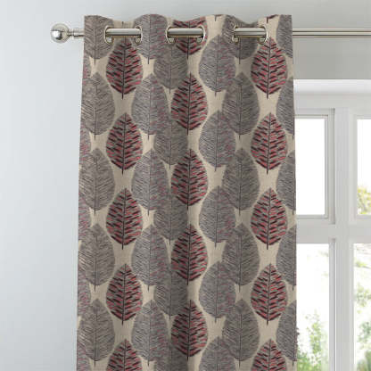 Elegant Floral Print Room Darkening Curtains- Set Of 1pc -DS 480B