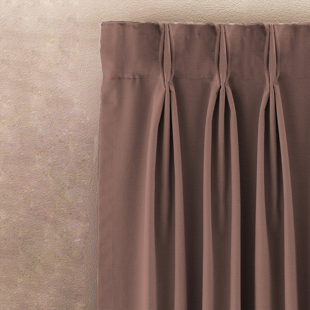 Nostalgic Reverie Combination Tuscany Brown Dimout Curtain Set Of 4 -(DS592DOP5)