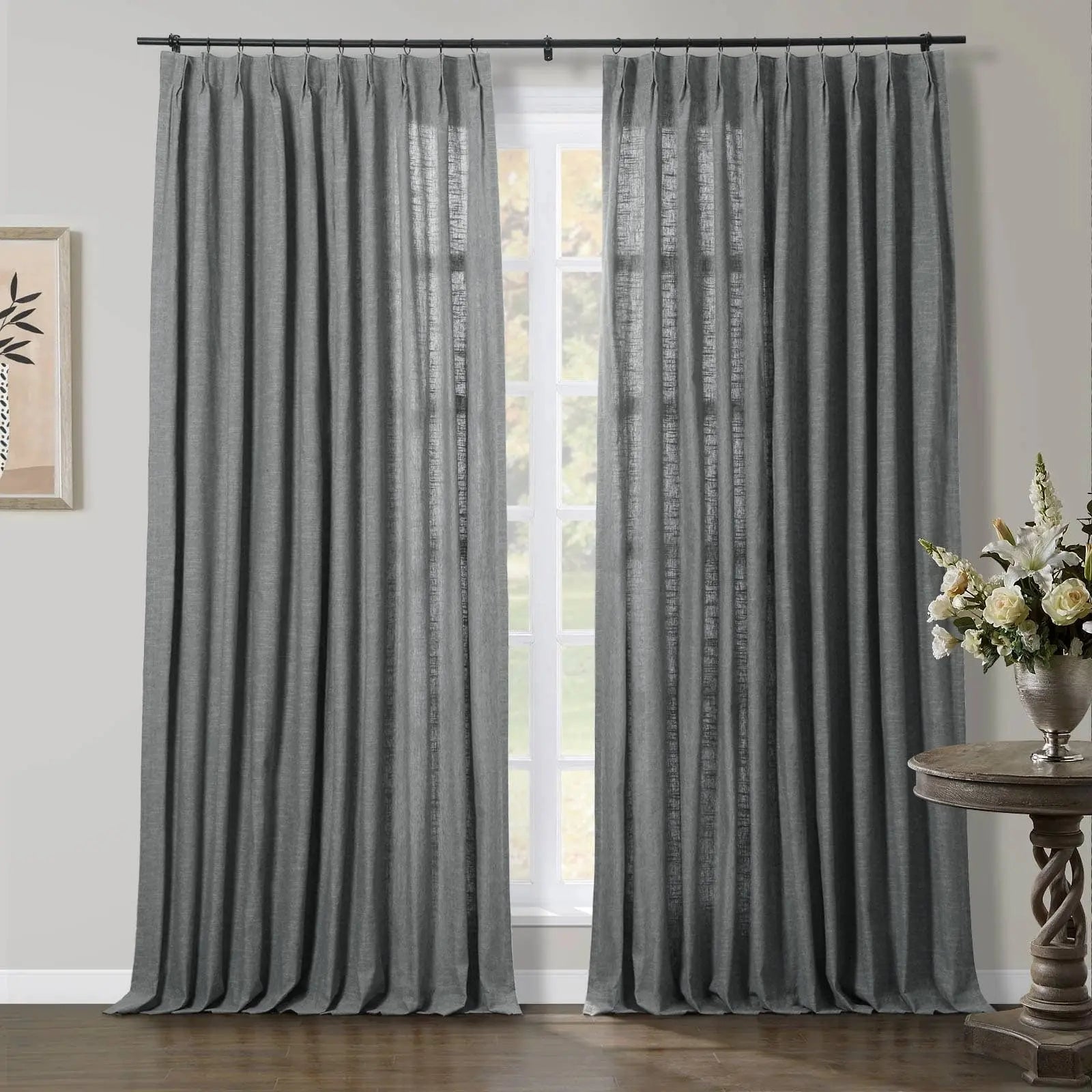 Jawara Luxury Linen Cotton Curtain Pleated TWOPAGES
