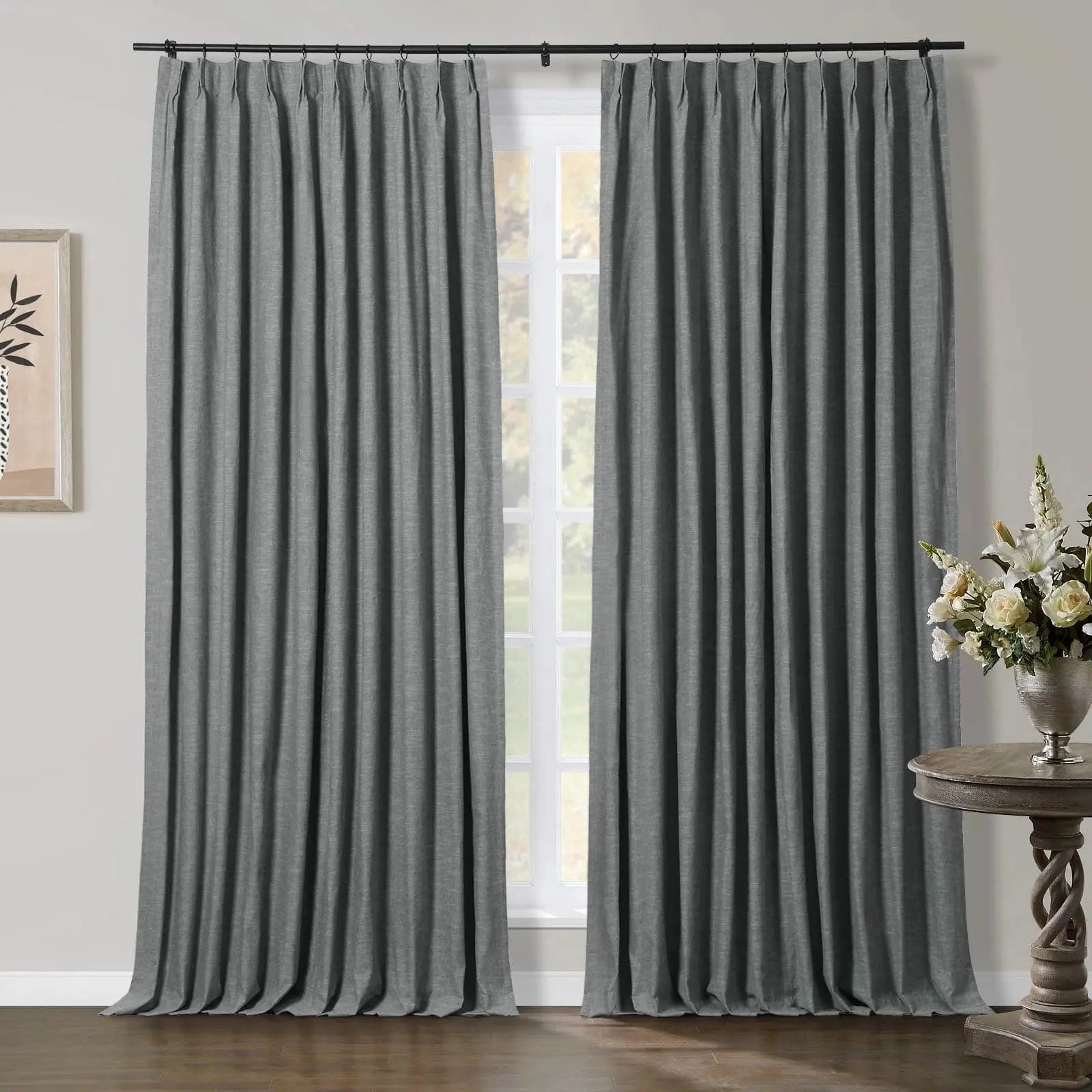 Jawara Luxury Linen Cotton Curtain Pleated TWOPAGES