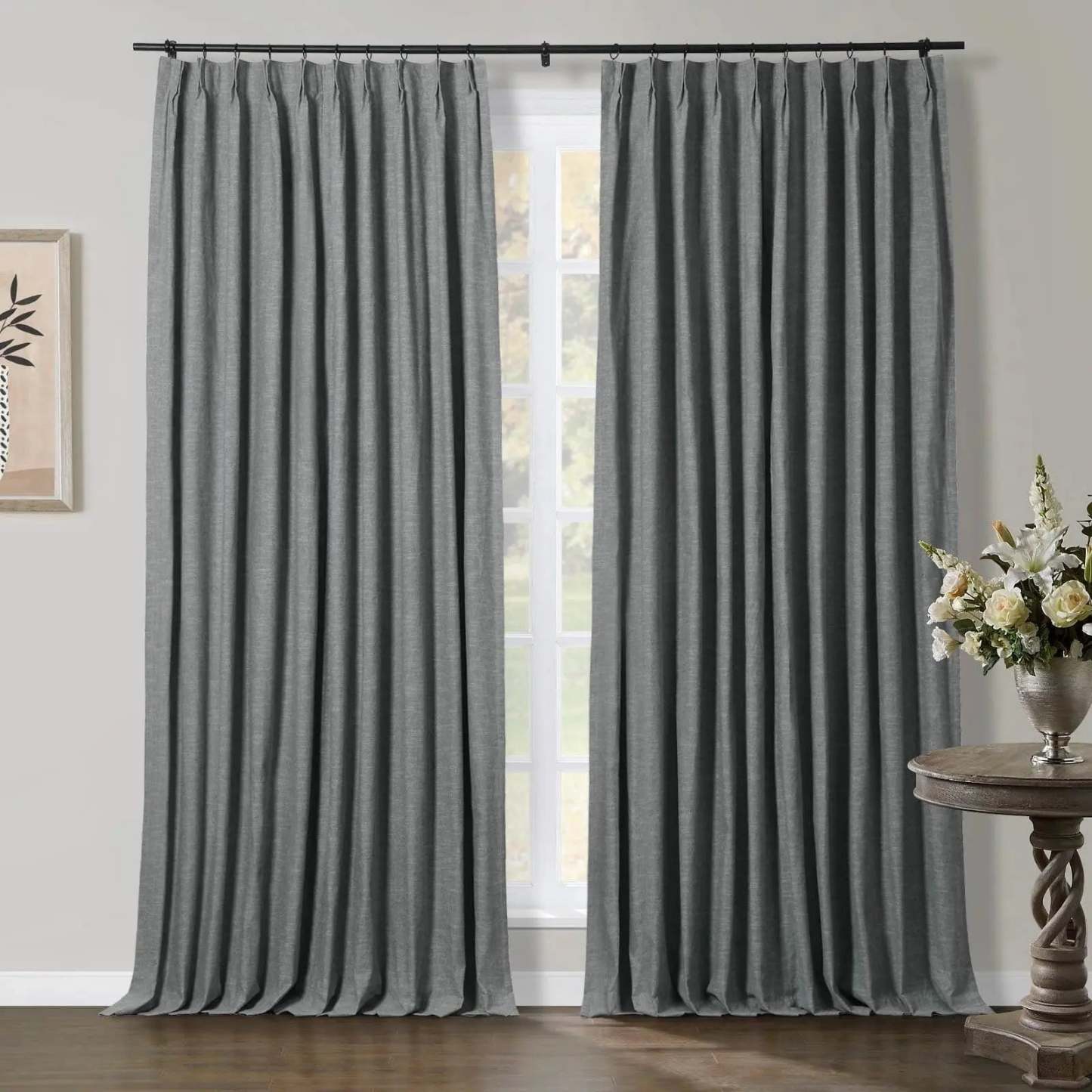 Jawara Luxury Linen Cotton Curtain Pleated TWOPAGES