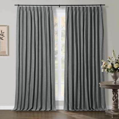 Jawara Luxury Linen Cotton Curtain Pleated TWOPAGES