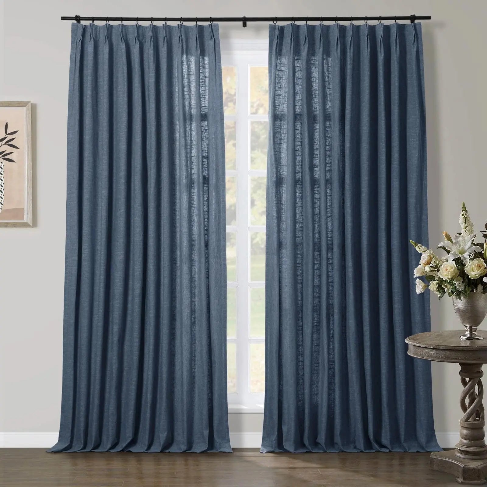 Jawara Luxury Linen Cotton Curtain Pleated TWOPAGES
