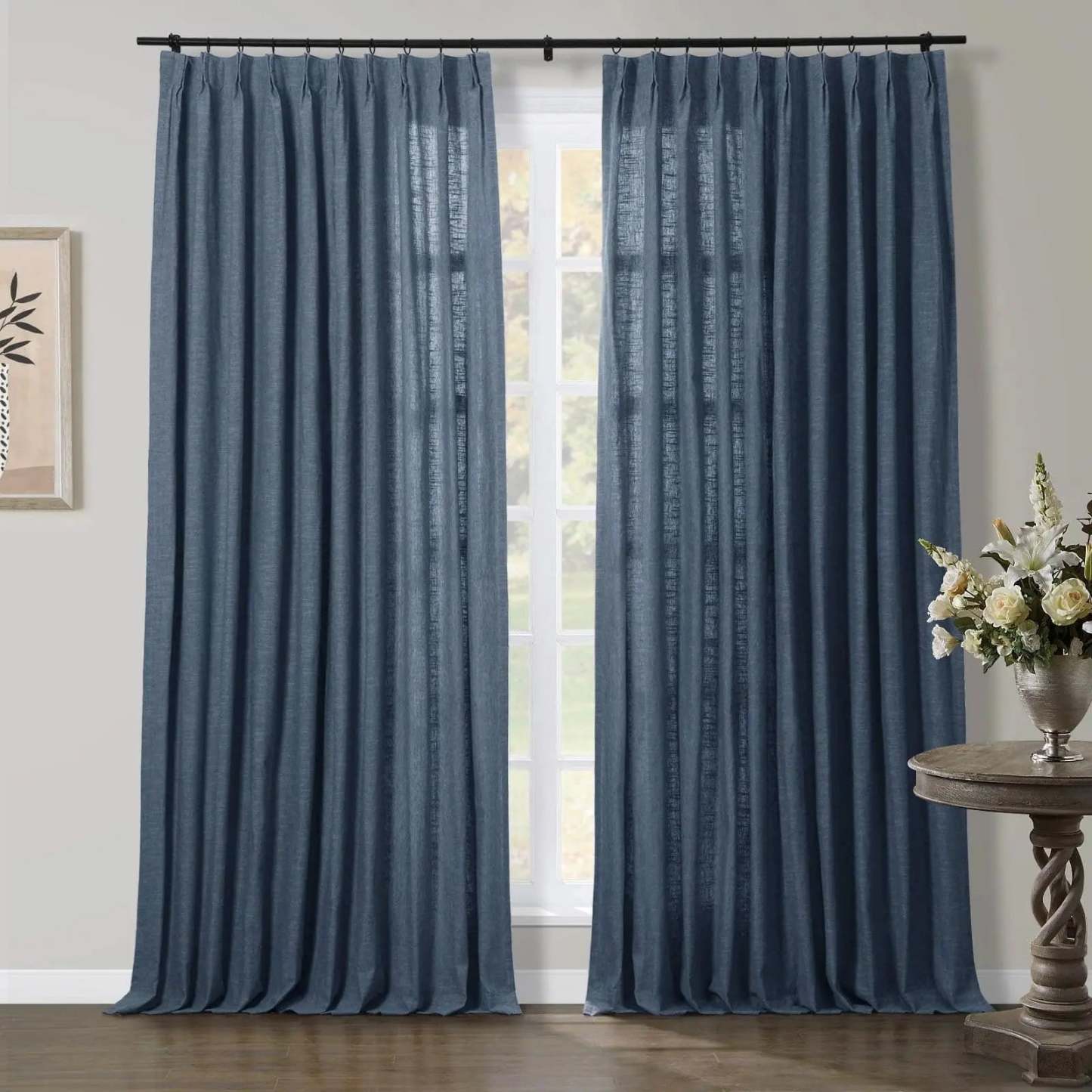 Jawara Luxury Linen Cotton Curtain Pleated TWOPAGES