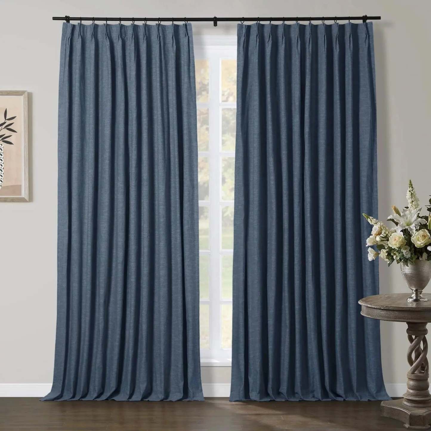 Jawara Luxury Linen Cotton Curtain Pleated TWOPAGES