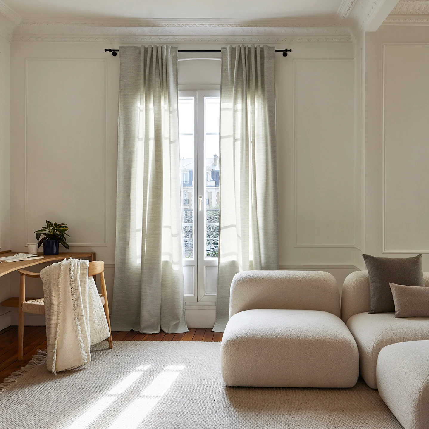 Marcelo Washed Linen Curtain – Natural Elegance with a Cozy Touch