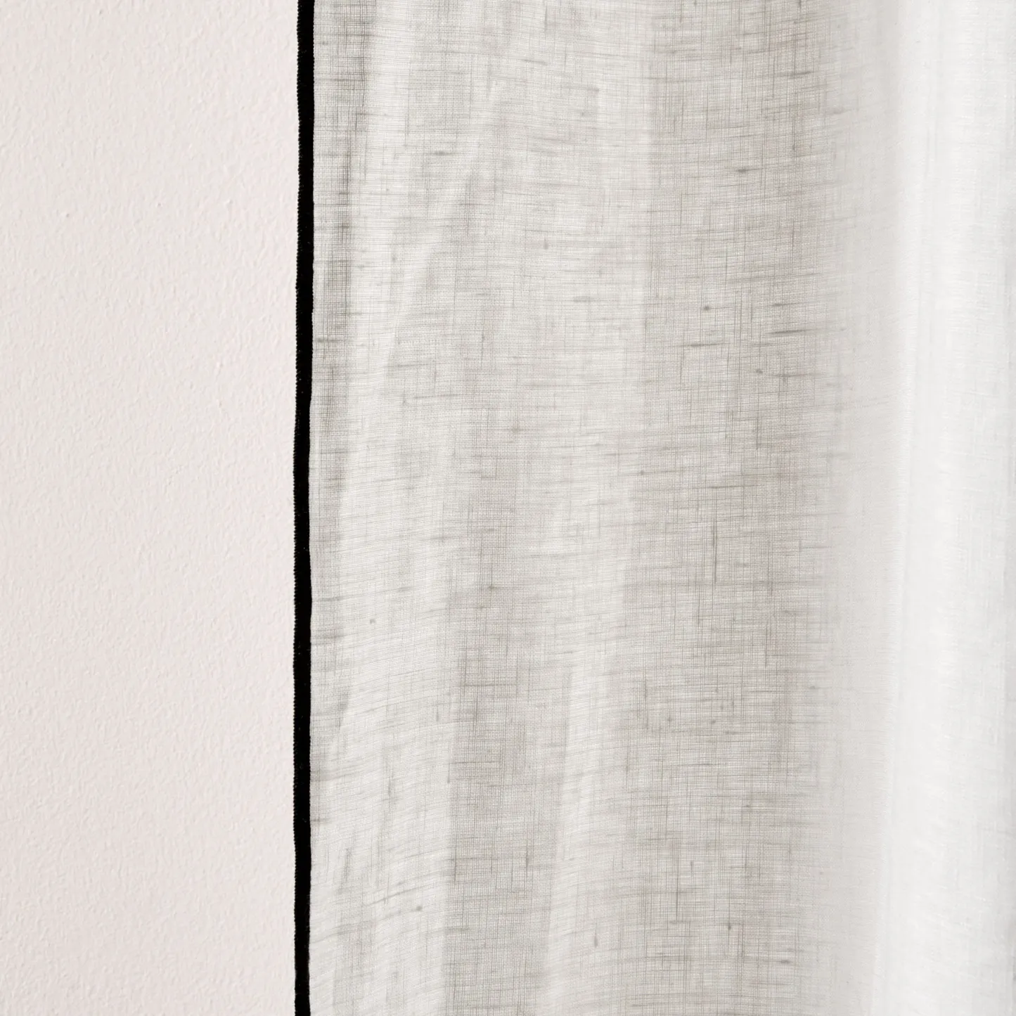 CARLINA Limestone and Black Borden Panel Curtains