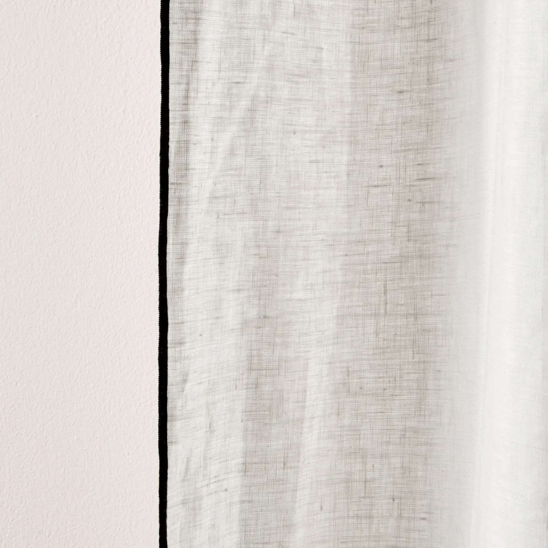 CARLINA Limestone and Black Borden Panel Curtains